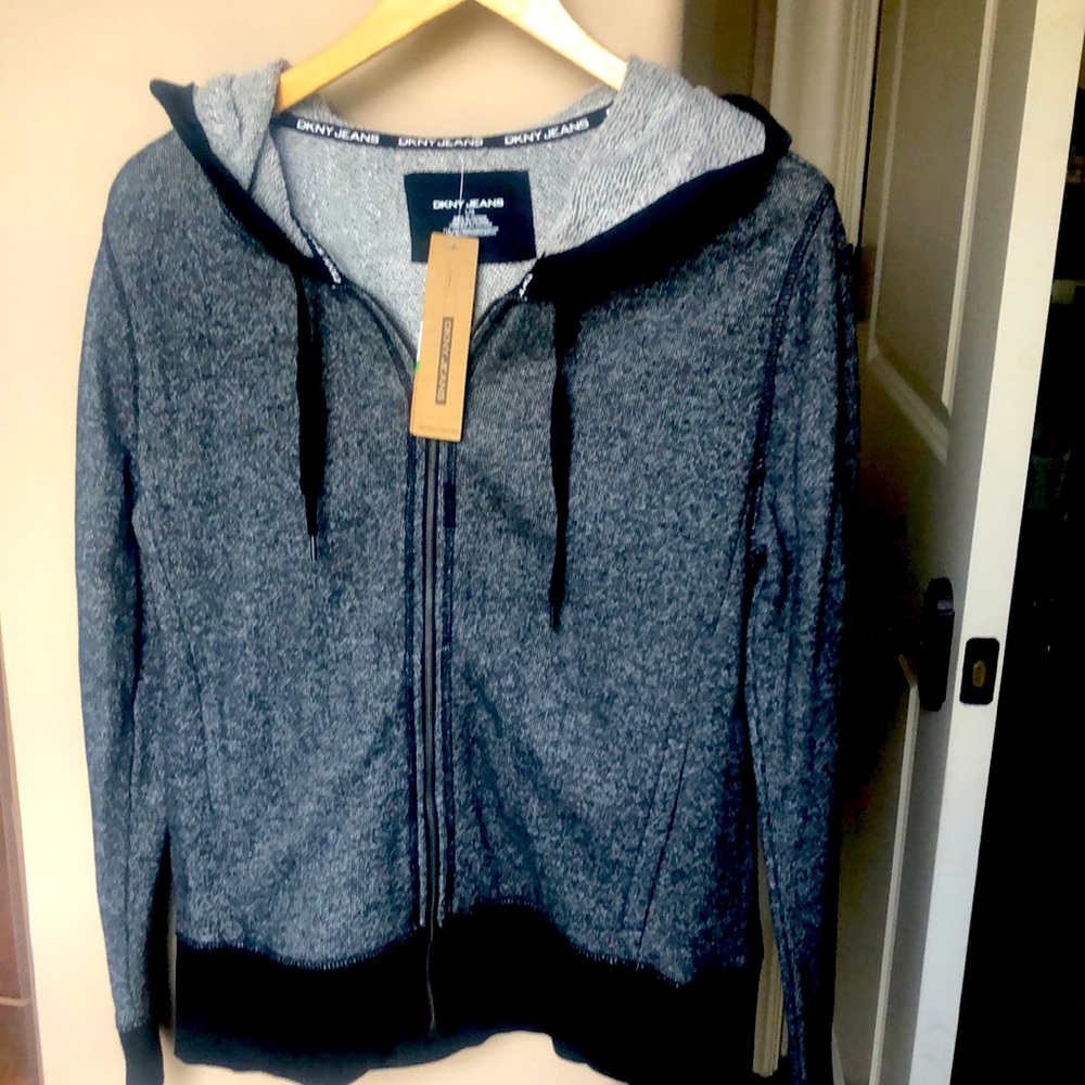 DKNY Black & Grey Hoodie -  NWT
